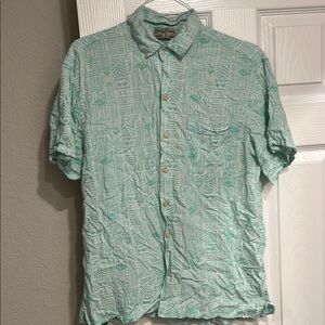 Kenny Flowers Green Casual Button Down Shirt